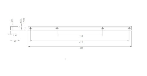 Richelieu BP989841630: 416mm cc Lincoln Edge Cabinet Pull - White