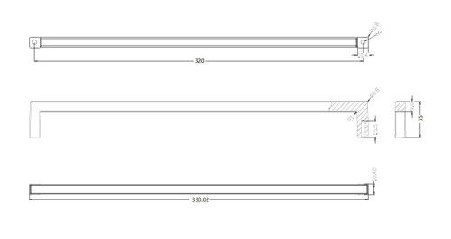 Richelieu BP873320900: 320mm cc Lambton Cabinet Pull - Matte Black Richelieu BP873320900: 320mm cc Lambton Cabinet Pull - Matte Black