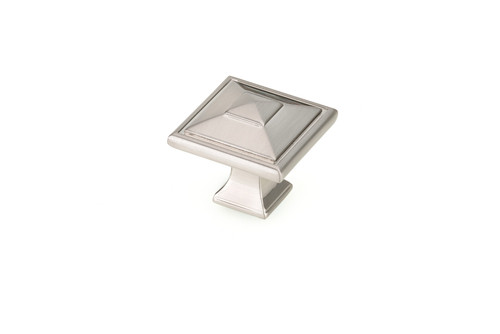 Richelieu 68893838195: 1-1/2" Matera Square Cabinet Knob - Brushed Nickel
