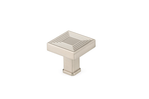 Richelieu BP87883535195: 1-3/8" Como Square Cabinet Knob - Brushed Nickel Richelieu BP87883535195: 1-3/8" Como Square Cabinet Knob - Brushed Nickel