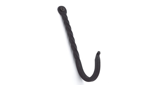 Richelieu 92345RAW: Classic Wall Hook - Black Forged Iron