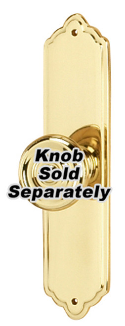 Alno A1226-4-PB/NL: 4" Traditional Escutcheon - Unlacquered Brass Alno A1226-4-PB/NL: 4" Traditional Escutcheon - Unlacquered Brass