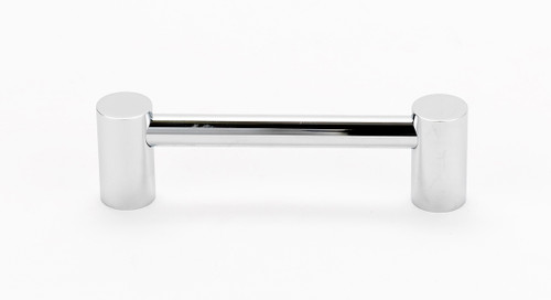 Alno A715-4-PB/NL: 4" cc Contemporary I Cabinet Pull - Unlacquered Brass