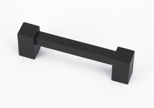 Alno A718-3-MB: 3" cc Contemporary II Cabinet Pull - Matte Black