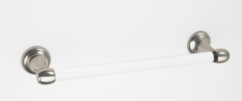 Alno A7320-12-PN: 12" cc Acrylic Royale Towel Bar - Polished Nickel