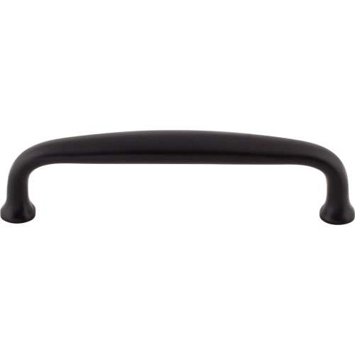 Top Knobs M1682: 4" cc Charlotte D-Handle Cabinet Pull - Flat Black