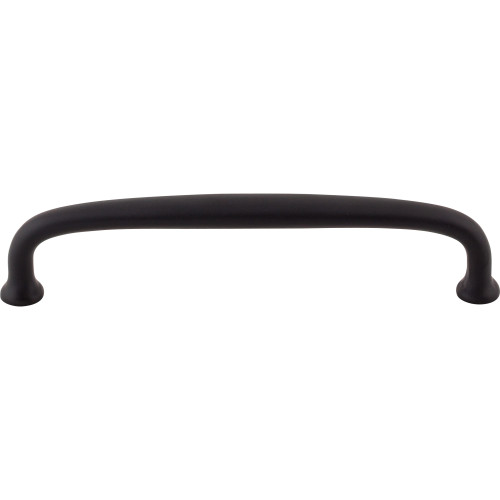 Top Knobs M1683: 6" cc Charlotte D-Handle Cabinet Pull - Flat Black
