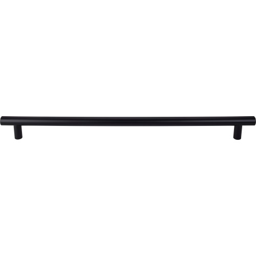 Top Knobs M1889-24: 24" cc Hopewell Round Bar Appliance Pull - Flat Black