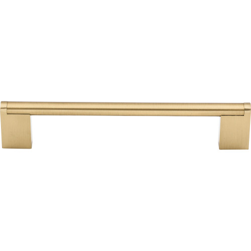 Top Knobs M2413: 6-5/16" cc Princetonian Round Bar Cabinet Pull - Honey Bronze