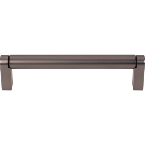Top Knobs M2435: 5-1/16" cc Pennington Round Bar Cabinet Pull - Ash Gray