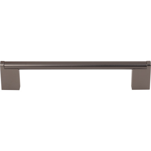 Top Knobs M2446: 6-5/16" cc Princetonian Round Bar Cabinet Pull - Ash Gray