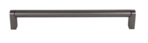 Top Knobs M2472: 24" cc Pennington Round Bar Appliance Pull - Ash Gray