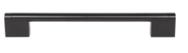 Top Knobs M2504: 24" cc Princetonian Round Bar Appliance Pull - Flat Black