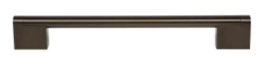 Top Knobs M2516: 24" cc Princetonian Round Bar Appliance Pull - Oil Rubbed Bronze