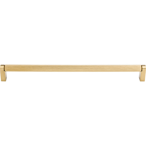 Top Knobs M2612: 24" cc Amwell Round Bar Appliance Pull - Honey Bronze