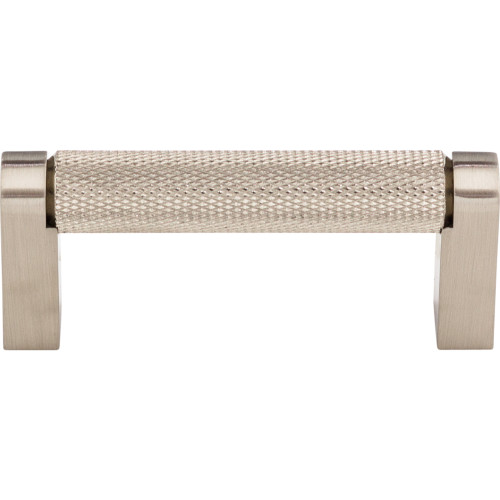 Top Knobs M2642: 3" cc Amwell Round Bar Cabinet Pull - Brushed Satin Nickel