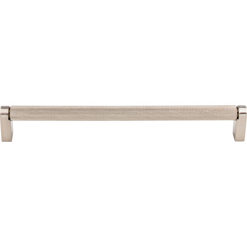 Top Knobs M2646: 8-13/16" cc Amwell Round Bar Cabinet Pull - Brushed Satin Nickel