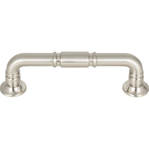 Top Knobs TK1002BSN: 3-3/4" cc Kent D-Handle Cabinet Pull - Brushed Satin Nickel