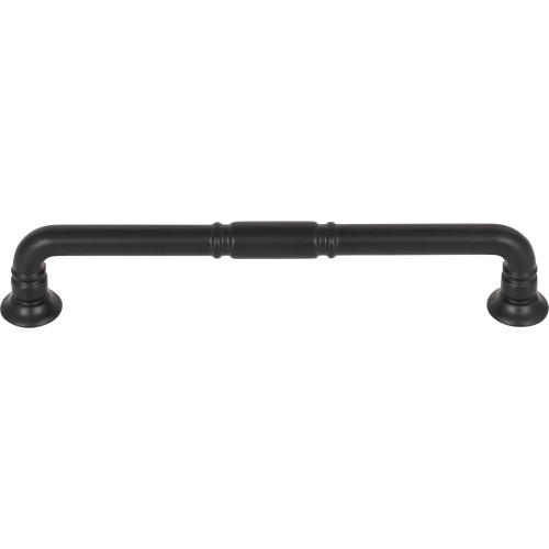 Top Knobs TK1004BLK: 6-5/16" cc Kent D-Handle Cabinet Pull - Flat Black