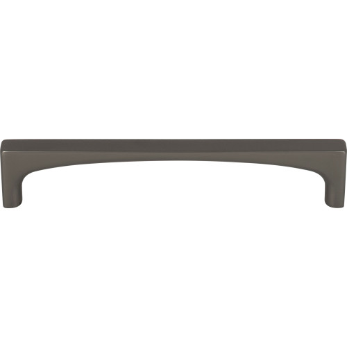 Top Knobs TK1013AG: 5-1/16" cc Riverside Square Bar Cabinet Pull - Ash Gray
