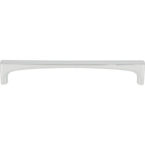 Top Knobs TK1014PC: 6-5/16" cc Riverside Square Bar Cabinet Pull - Polished Chrome
