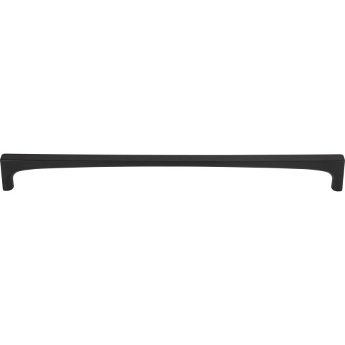 Top Knobs TK1016BLK: 8-13/16" cc Riverside Square Bar Cabinet Pull - Flat Black