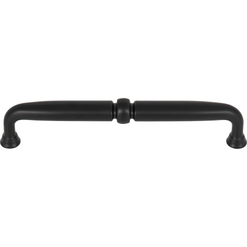 Top Knobs TK1023BLK: 6-5/16" cc Henderson D-Handle Cabinet Pull - Flat Black