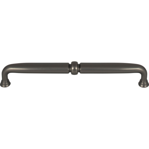 Top Knobs TK1024AG: 7-9/16" cc Henderson D-Handle Cabinet Pull - Ash Gray