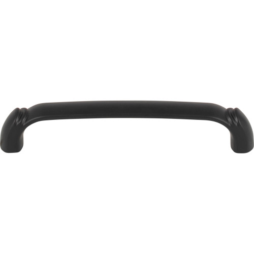 Top Knobs TK1032BLK: 5-1/16" cc Pomander D-Handle Cabinet Pull - Flat Black