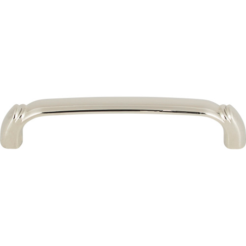 Top Knobs TK1032PN: 5-1/16" cc Pomander D-Handle Cabinet Pull - Polished Nickel