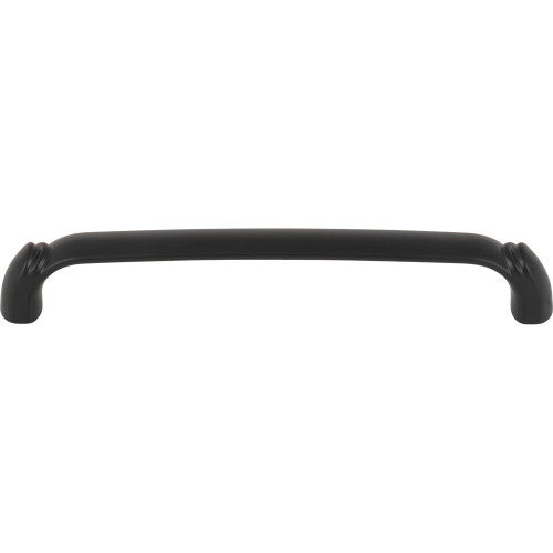 Top Knobs TK1033BLK: 6-5/16" cc Pomander D-Handle Cabinet Pull - Flat Black
