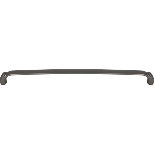 Top Knobs TK1036AG: 12" cc Pomander D-Handle Cabinet Pull - Ash Gray