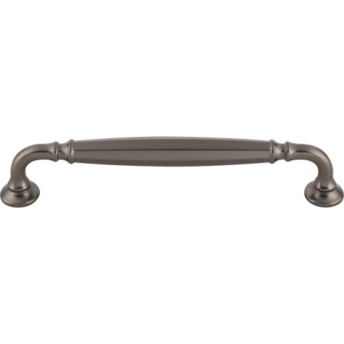 Top Knobs TK1053AG: 6-5/16" cc Barrow D-Handle Cabinet Pull - Ash Gray