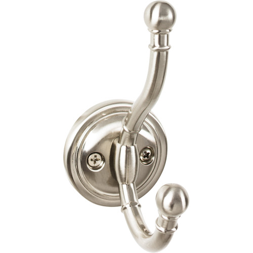 Top Knobs TK1063BSN: Kara Double Wall Hook - Brushed Satin Nickel