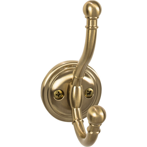 Top Knobs TK1063HB: Kara Double Wall Hook - Honey Bronze