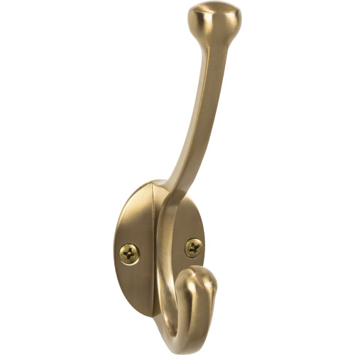 Top Knobs TK1064HB: Bergen Double Wall Hook - Honey Bronze