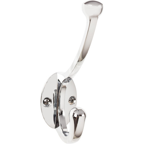 Top Knobs TK1064PC: Bergen Double Wall Hook - Polished Chrome