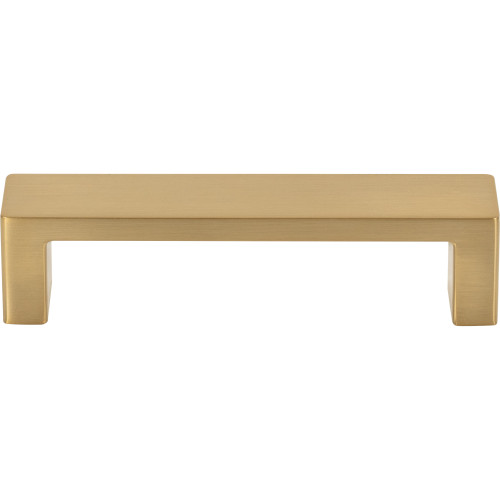 Top Knobs TK250HB: 3-3/4" cc Modern Metro Flat Bar Cabinet Pull - Honey Bronze
