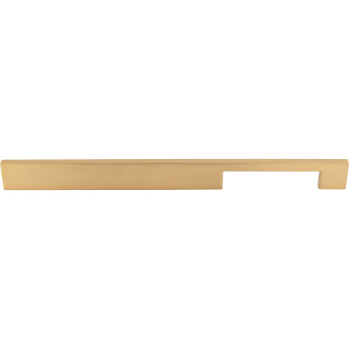Top Knobs TK25HB: 12" cc Sanctuary Linear Euro Bar Cabinet Pull - Honey Bronze
