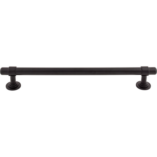 Top Knobs TK3007BLK: 12" cc Ellis Bit Cabinet Pull - Flat Black