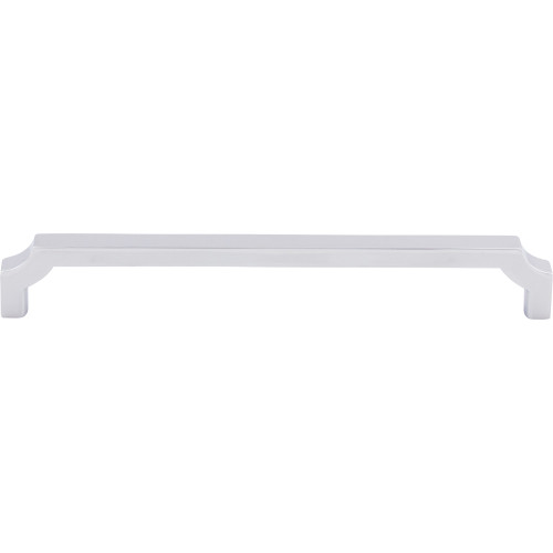 Top Knobs TK3024PC: 7-9/16" cc Davenport Square Bar Cabinet Pull - Polished Chrome