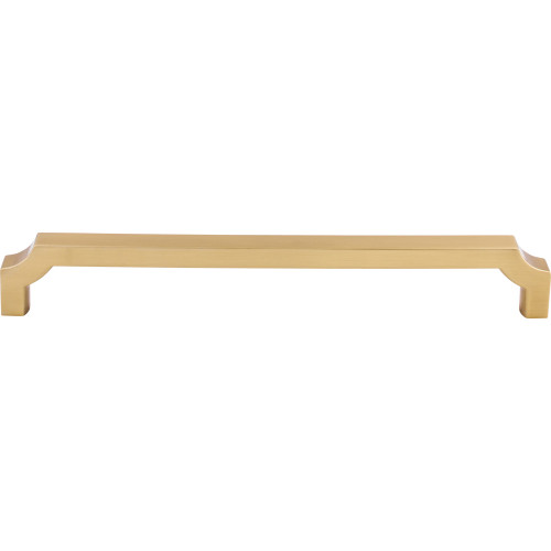 Top Knobs TK3028HB: 18" cc Davenport Square Bar Cabinet Pull - Honey Bronze
