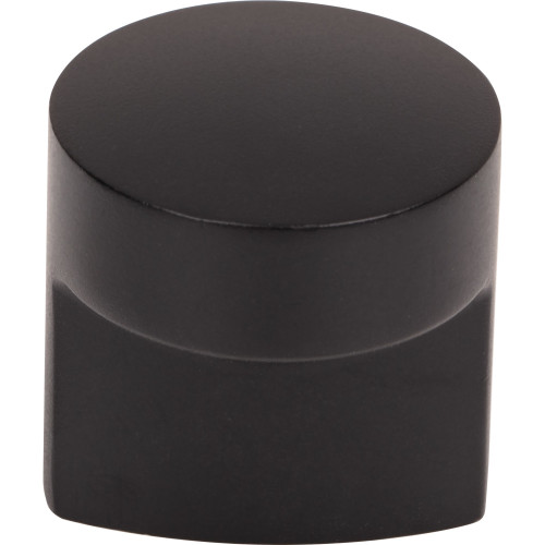 Top Knobs TK3040BLK: 1-1/8" Hartridge Round Cabinet Knob - Flat Black