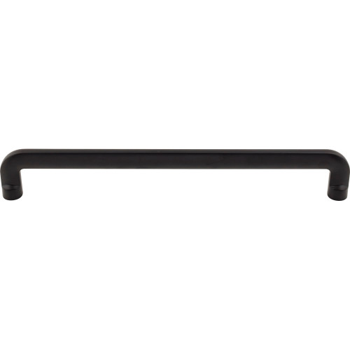 Top Knobs TK3048BLK: 18" cc Hartridge D-Handle Cabinet Pull - Flat Black
