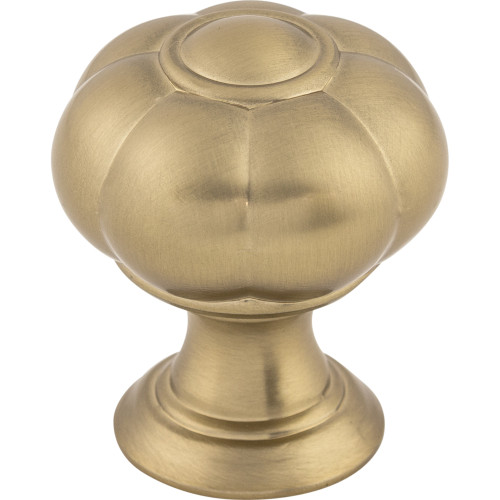 Top Knobs TK691HB: 1-1/4" Allington Flower Cabinet Knob - Honey Bronze