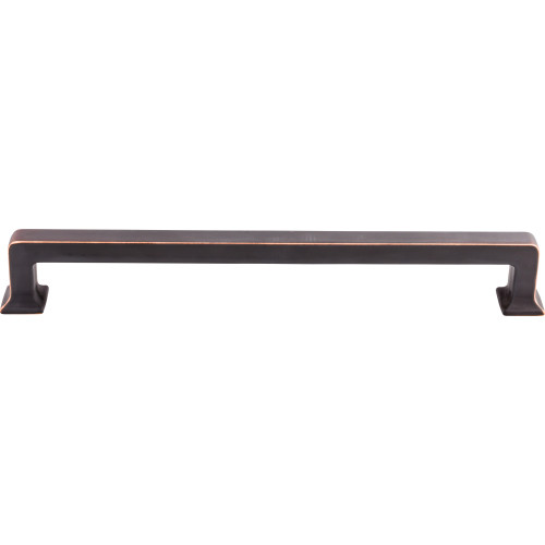 Top Knobs TK710UM: 18" cc Ascendra Rectangular Bar Appliance Pull - Umbrio