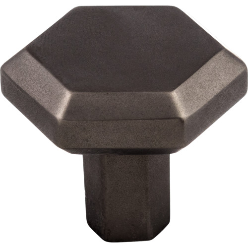 Top Knobs TK792AG: 1-1/4" Lydia Hexagonal Cabinet Knob - Ash Gray