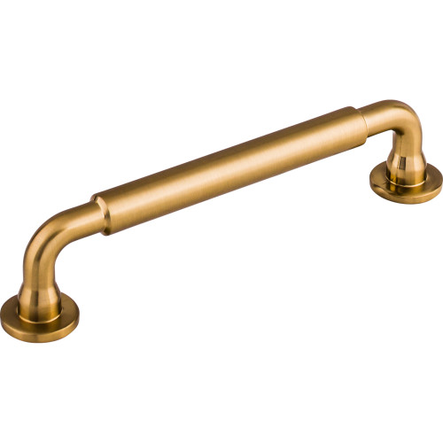 Top Knobs TK823HB: 5-1/16" cc Lily D-Handle Cabinet Pull - Honey Bronze