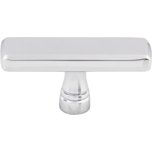 Top Knobs TK852PC: 2-3/8" Kingsbridge T-Bar Cabinet Knob - Polished Chrome