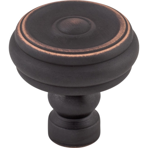 Top Knobs TK882UM: 1-1/4" Brixton Round Button Cabinet Knob - Umbrio
